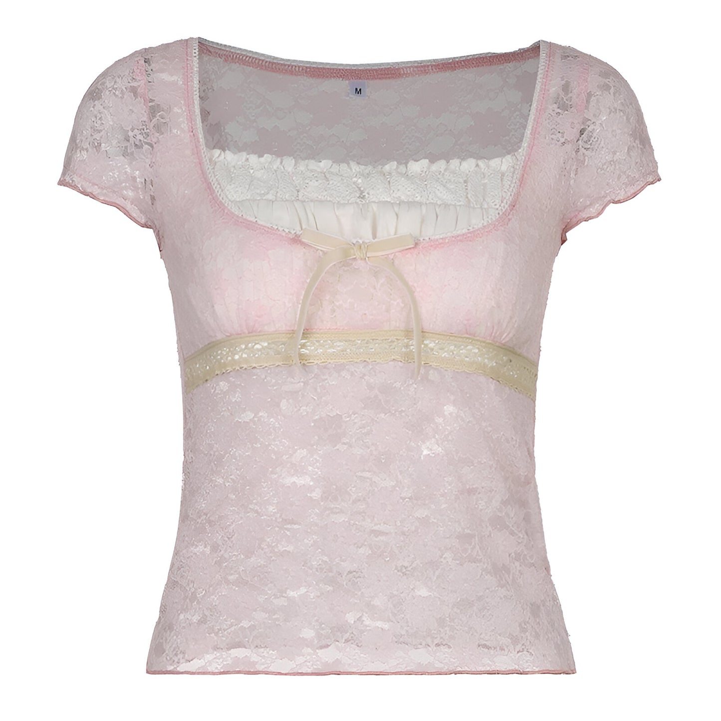 Lace Coquette Ribbon Top